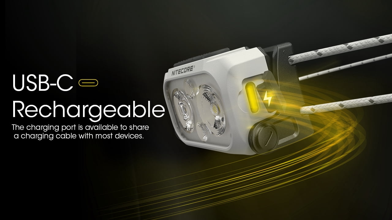 NITECORE NU21 360 Lumen Ultralight Rechargeable Headlamp + Nitecore Sticker