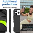 thumbnail image 6 of For iPhone 17 Pro Max Case With Belt Clip, Kickstand, Shockproof Dust/Drop Proof 3 in 1 Full Body Rugged Heavy Duty Durable Cover Black, 6 of 6