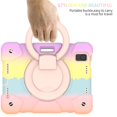 thumbnail image 5 of TECH CIRCLE Kids Case for Apple iPad mini 6th Gen 8.3-inch 2021 - Rugged Protective Handle Kickstand Shockproof Hybrid TPU PC Cover Shoulder Strap Pencil Holder Case for Apple iPad mini 6-Rosegold, 5 of 7