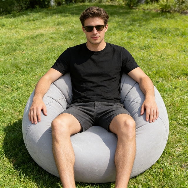 Portable Inflatable Air Sofa For Outdoor Camping Beach Picnic Festival Comfortable