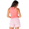 thumbnail image 3 of Celebrity Pink Women's Removable Bow Ribbed Tank Top, Sizes XS-XXXL, 3 of 7