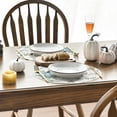 thumbnail image 5 of Smile Pumpkins Eucalyptus Leaves Round Fall Placemats Set of 4, 15 Inch Seasonal Autumn Round Table Mats for Dining Decoration, 5 of 6