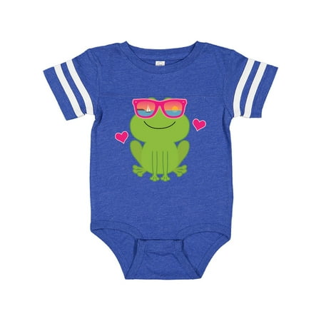 

Inktastic Summer Frog Beach Vacation Sunglasses Gift Baby Girl Bodysuit