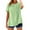Light Green, variant on Women's T Shirts Casual Round Neck Top For Everyday Wear For Summer Easy To Pair With Jeans Or Casual Pants Womens Long Sleeve Tee Shirt Women Shirts Summer Space T Shirt Technical Shirts Women Womens