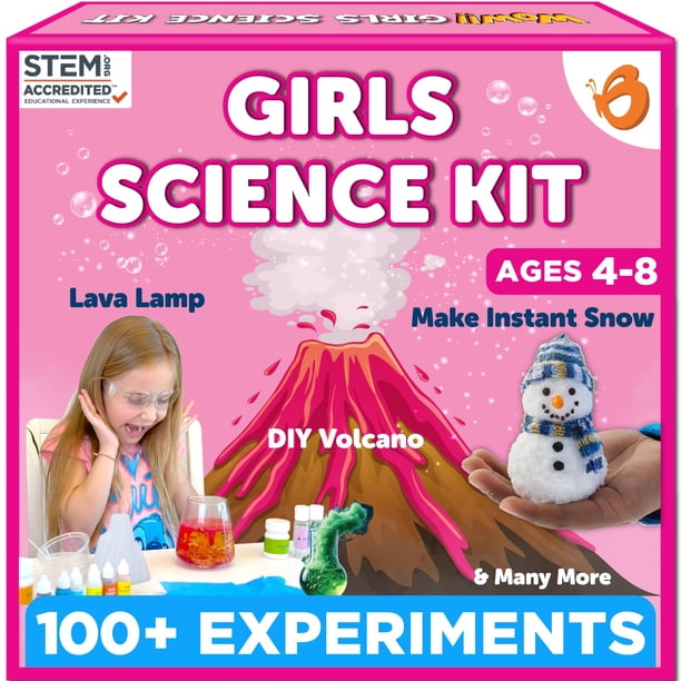 Kit científico Butterfly EduFields para más de 100 niñas de 4 a 8 años con guía