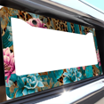 thumbnail image 6 of 1 Pcs Cactus Flowers License Plate Frame, License Plate Cover for Car Decorative Parts, Aluminum License Plate Bracket Holder Rust-Proof Weather-Proof for US Standard Car, 6 of 9