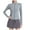 Grey, variant on 2024 Slim Yoga Jacket for Women Nylon Sun Protective Lightweight Breathable Casual Outerwear Comfortable Stretchy Fit