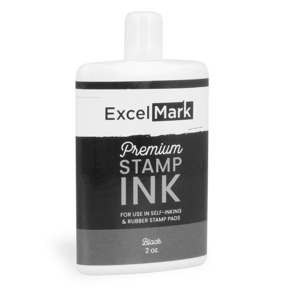 Tinta de recarga para sellos ExcelMark, autoentintable, 60 ml, color negro