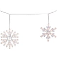 thumbnail image 5 of Northlight 150ct White Snowflake Icicle Christmas Lights 8.5 ft White Wire - 8.5', 5 of 5
