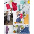 thumbnail image 4 of 35" Nautical Blue Pinstripe Patterned Kitchen Chef Apron, 4 of 8