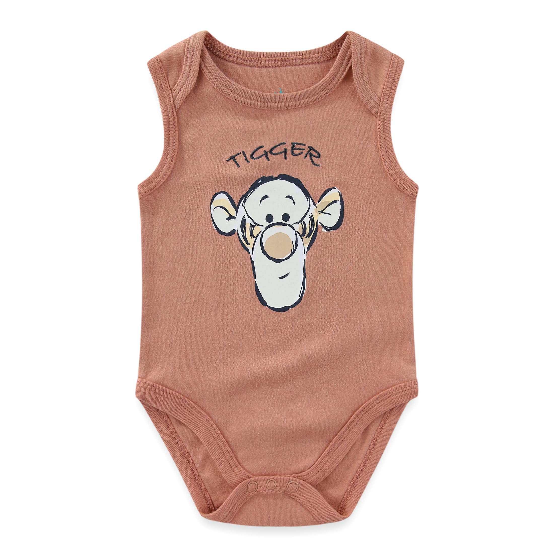 Disney Winnie the Pooh Tigger Sleeveless Bodysuit (Baby Boys), 3 Pack, Sizes 3M-12M