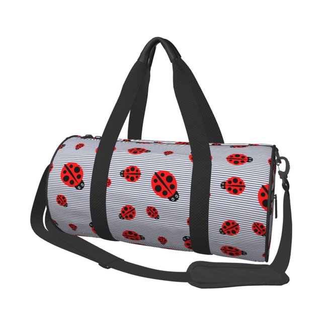 Easygdp Ladybug Bolsa de Viaje, Bolsa de Mano, Bolsa de Gimnasio, Bolsa de Equipaje para Viaje