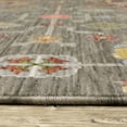 thumbnail image 2 of Oriental Weavers Lucca Wool Blend Area Rug - 8111K - 6'7" x 9'6" - in Grey/ Multi - Vintage Inspired, Wool Blend, Dining, Living Room Rug, 2 of 3