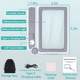 thumbnail image 4 of Lupa Recargable De 4x Para Lectura, Con 10 Luces Led GRIS, 4 of 5