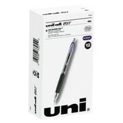 Uniball 207 Retractable Gel Pens, Medium Point (0.7mm), Violet Purple Ink, 12 Count