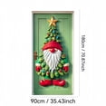 thumbnail image 2 of Leojiow 2 Pcs Rideau de Porte de Noël Décorer Votre Maison Rendre Votre Fête de Noël Plus Confortable et Plus Stylée pour l'Ambiance Festive. 180X90Cm, 2 of 3