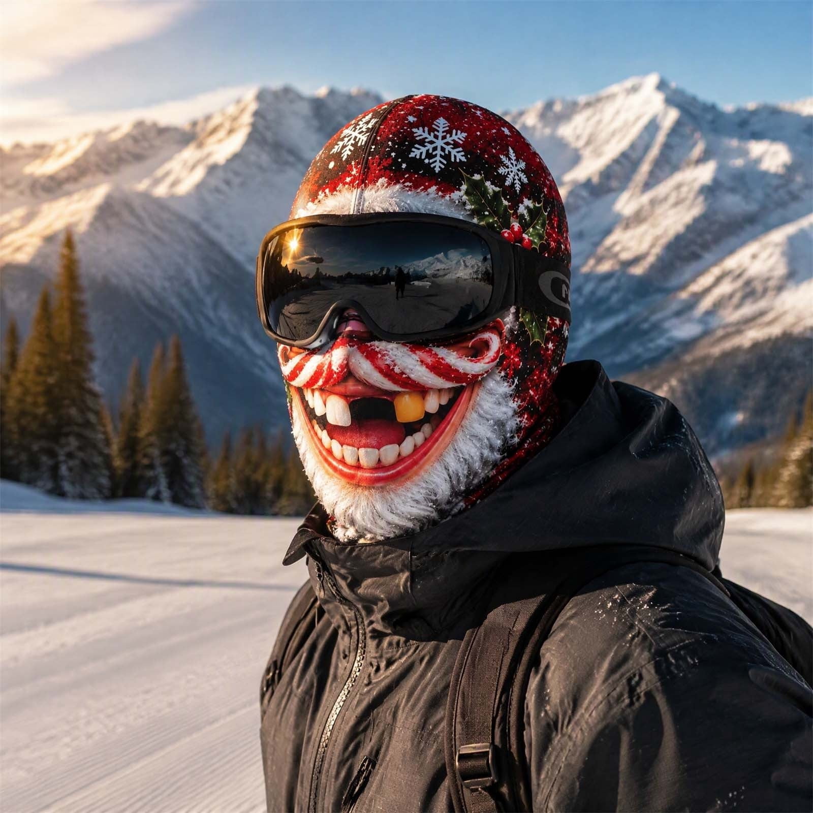 Christmas Realistic Face Balaclava, Face Ski Mask For Men And Women ...