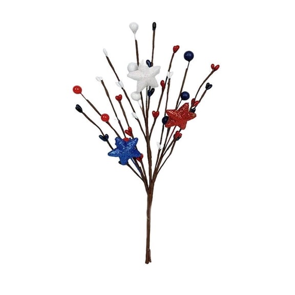 Stunning Independence Day Floral Centerpiece Arrangement with Glitter for Festive in Living Room and Party Displays