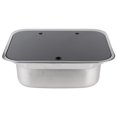 thumbnail image 3 of Stainless Steel Sink,Square Stainless Steel Sink Single Sink Motorhome Kitchen Accessory Streamlined Design, 3 of 14