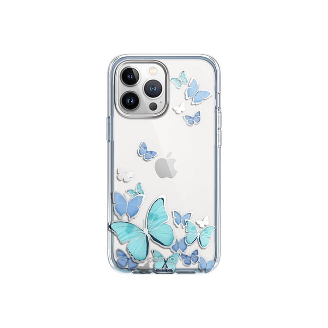 i-Blason Cosmo Series Case for iPhone 14 Pro Max 6.7 inch (2022 Release), Slim Full-Body Stylish Protective Case with Built-in Screen Protector(Bluefly)