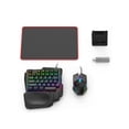 thumbnail image 2 of 5 in 1 Mobile Controller Gaming Keyboard Mouse Converter Bluetooth-Compatible 5.3 for PUBG Wired RGB Backlit Keyboard with Wrist Rest for Gamer Accessories, 2 of 9