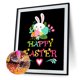 thumbnail image 2 of Kit de pintura de diamantes DIY conejito de Pascua mosaico de diamantes redondo completo Likrtyny Arte deco, 2 of 9