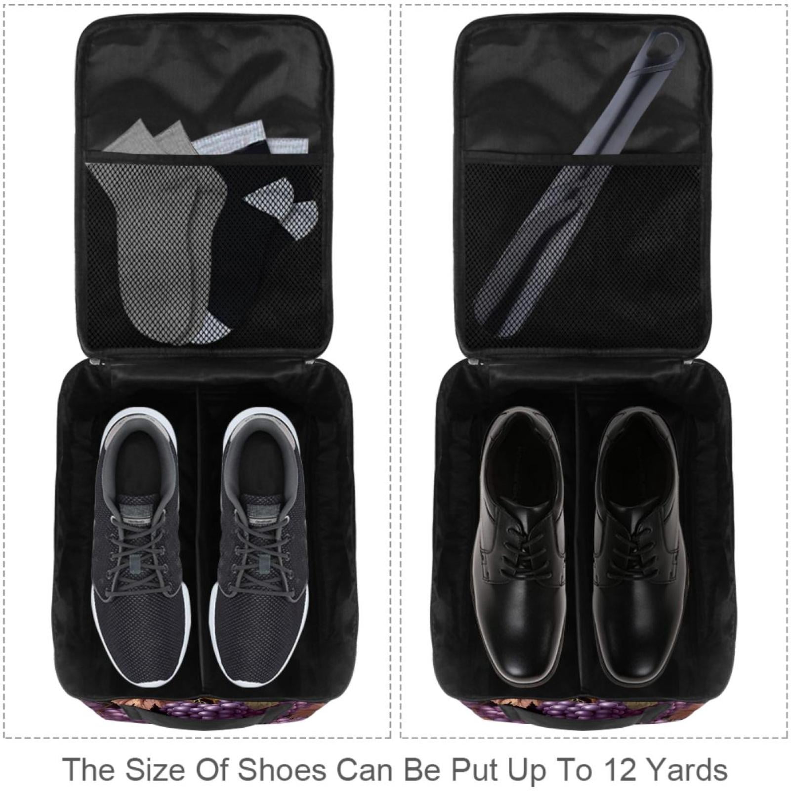 Grape Polyester Shoe Boxes 23x31cm 9x12in - Storage Organizer for Shoes - Durable and Spacious Container for Footwear