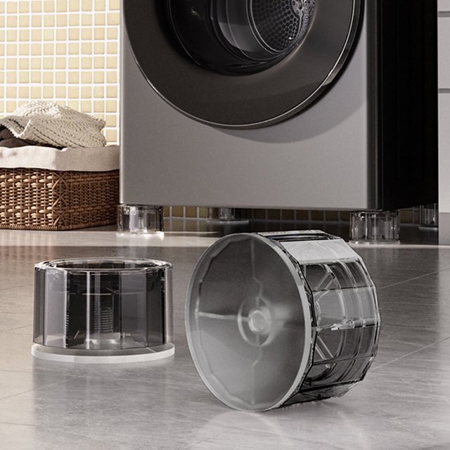 Elevadores de muebles Hwuxmo, elevadores de cama redondos, resistentes, ajustables, de 4 pulgadas, para marco de cama, escritorio, mesa, sofá, silla, elevadores negros