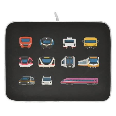 

Vehicle Dish Drying Mat for Kitchen Quick Drying Absorbent Soft Durable 16 x 18