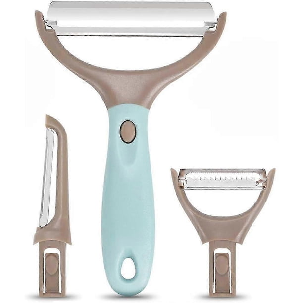 Kitchen Vegetable Peeler, 3 Piece Premium Stainless Steel Trio Vegetable and Fruit Peeler