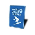 thumbnail image 4 of Okayest Surfer Novelty Sign, Metal Wall Decor - 10x14 inches, 4 of 4