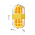 thumbnail image 3 of Tao Tao Ice Cube Tray Bottle, Cool Summer Ice Bottle Cup, Press Ice Cube Mold, 2 In 1silicone Ice Trays Kettle, Portable Touch-Free Flexible Ice Maker Cup Quick Ice Making Yellow, 3 of 9
