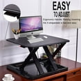thumbnail image 5 of Giantex Height Adjustable Standing Desk, Sit Stand Desk, Desktop Elevating PC Laptop Workstation, Desk Riser Stand for Home Office, Black, 5 of 6