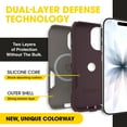 thumbnail image 2 of OtterBox iPhone 17 (Only) – Commuter Series Case – Built-In MagSafe – Thin, Dual-Layer, Pocket-Friendly, Port Cover – 50 Shades of Kinda Purple, 2 of 8