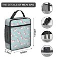 thumbnail image 3 of Unicorn and Wing Blue Pattern Insulated Lunch Bag for Men Women,Waterproof Lunch Box for Work,Picnic or Travel,Thermal Insulation,10.63x9.06x3.54 Inches, 3 of 5
