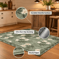 4x6 Covered Outdoor Patio Rug - Green Washable Front Porch Entry Non ...