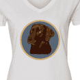 thumbnail image 4 of Inktastic Labrador Retriever Chocolate Lab Dog Women's V-Neck T-Shirt, 4 of 5