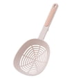 thumbnail image 1 of Cuchara para fideos de cocina - Cuchara de drenaje tipo gancho con mango largo y colador grande, 1 of 6