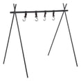 thumbnail image 4 of Trípode de almacenamiento triangular corto para exteriores, estante de secado para acampada, colgador de utensilios de cocina, 4 of 12
