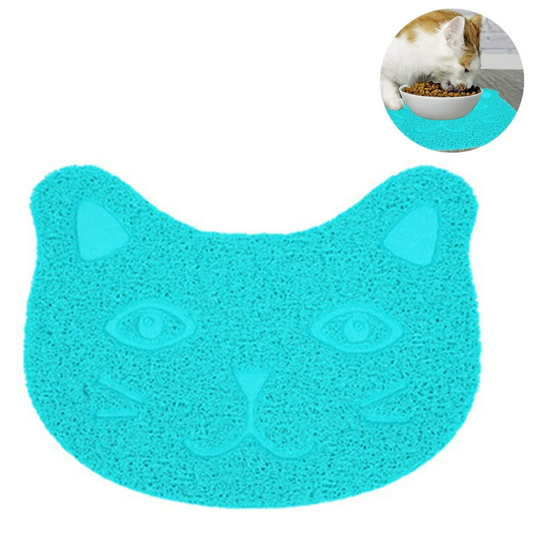 Kawaii Kitty food/water bowl mat - cute cat lover gift, puppy litter  pad,dog accessories,cat doormat/placemat,washable pet bed, new pet idea