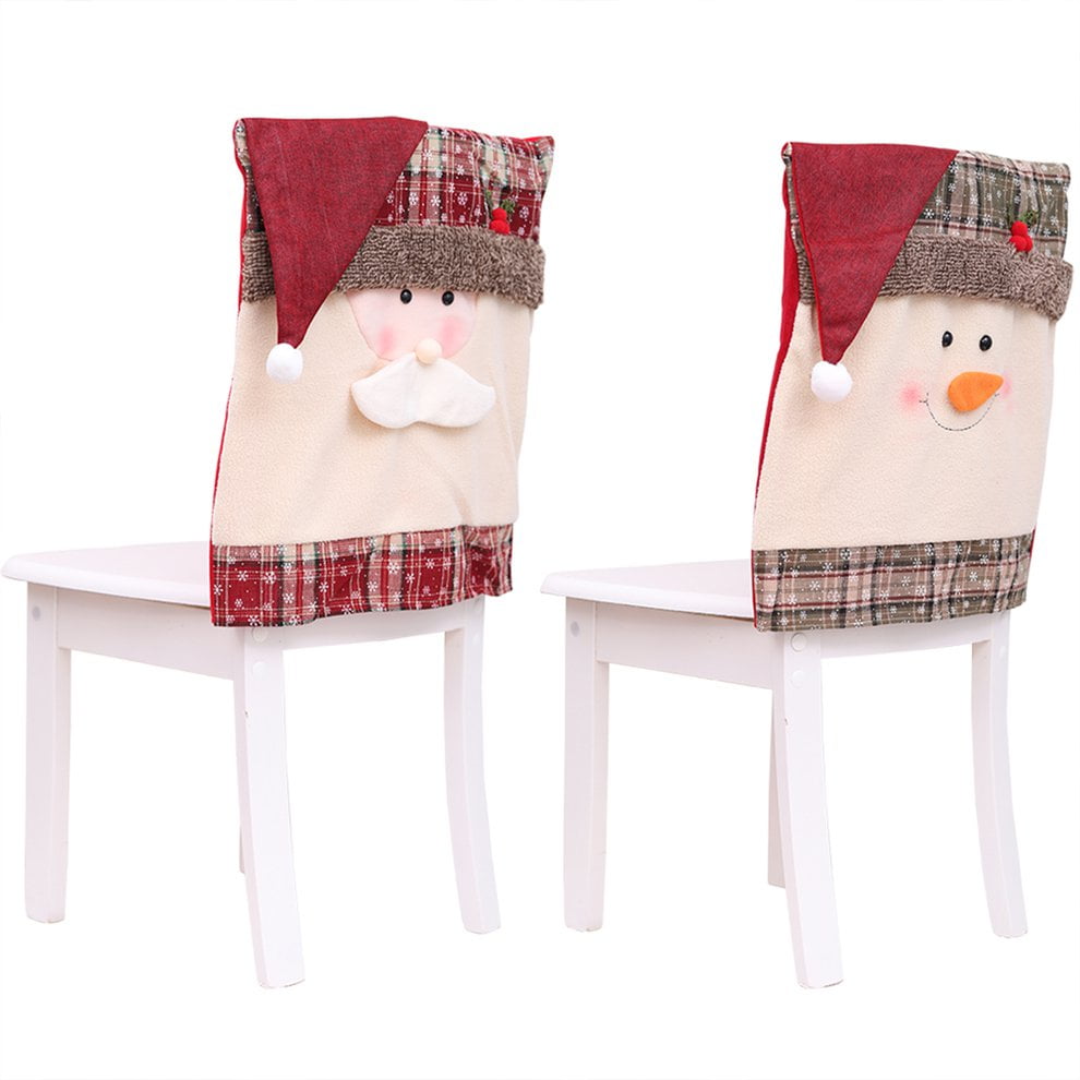 santa hats chair backs