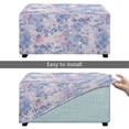 thumbnail image 5 of Xixirimido Merimaid Fish Scale Pattern Ottoman Cover Rectangle Stretch Footrest Stool Cover for Storage Ottoman, Foot Stool Slipcover Protector with Nonslip Elastic Bottom, Large, 5 of 7