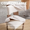 thumbnail image 3 of Sillas de Comedor RIVOVA Juego de 2 con Patas de Madera y Tapizado en Lino Beige, 3 of 7
