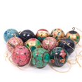 thumbnail image 1 of Bolas de Navidad pintadas a mano India Overseas Trading SH 31312, 1 of 2