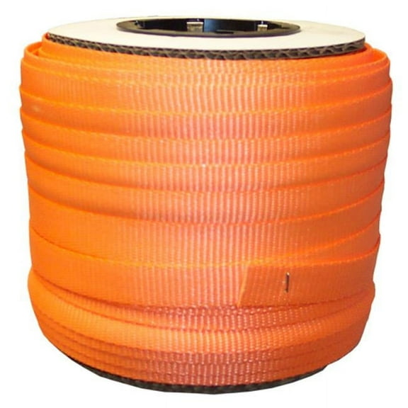 Kubinec 0.75 in. Orange Woven Polyester Strap, 250 ft. Per Coil