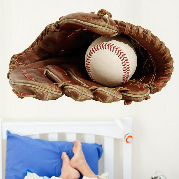 Wallhogs Glove/Ball Cutout Wall Decal