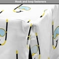 thumbnail image 4 of Diving Dog Crate Cover, Scuba and Snorkel Graphic Underwater Swimming Hobby Activity Theme, Easy to Use Pet Kennel Cover Small Dogs Puppies Kittens, 7 Sizes, Pale Blue Yellow White, by Ambesonne, 4 of 6
