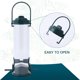 thumbnail image 3 of Comedero para pájaros al aire libre, comedero para pájaros, comedero para pájaros colgante con tapa, comederos de semillas impermeables para pájaros salvajes O, 3 of 4