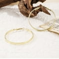 thumbnail image 3 of Amy and Annette Fashion 18K Gold Plated Large Hoop Earring with Omega Closure, 3 of 5