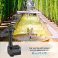 thumbnail image 3 of Solar Fountain Pump Solar Pond Pump Solar Panel Water Pump For Garden Pool, 3 of 6